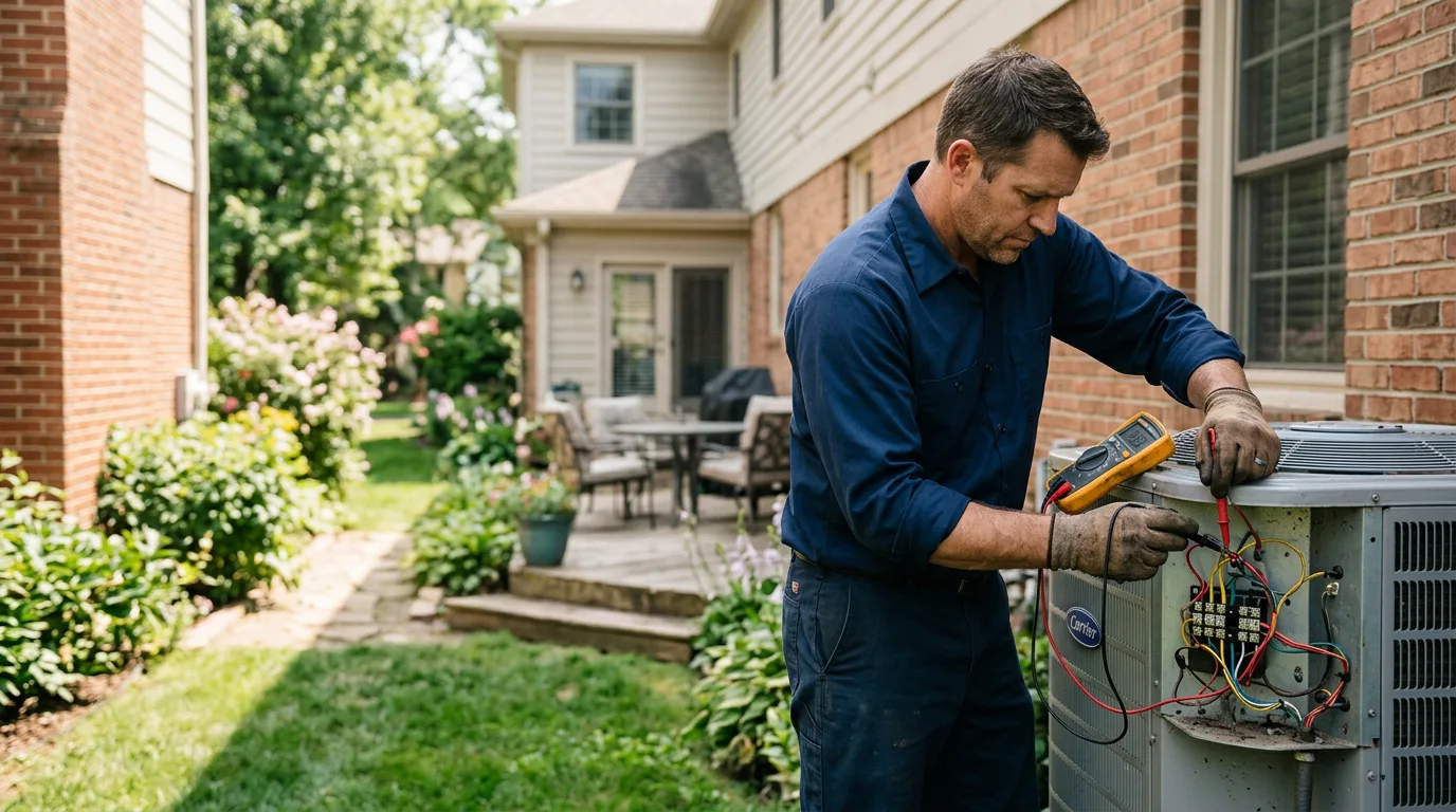 HVAC technician working near Columbia, KY